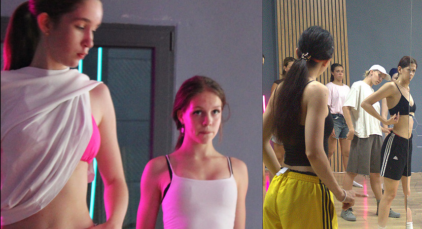Ученицы SD Dance Studio на занятии по dancehall